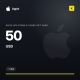 Apple App Store & iTunes Gift Card 50 USD (US)