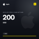 Apple App Store & iTunes Gift Card 200 USD (US)