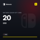 Nintendo eShop Gift Card 20 USD (US)