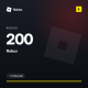 Roblox 200 Robux (GLOBAL)